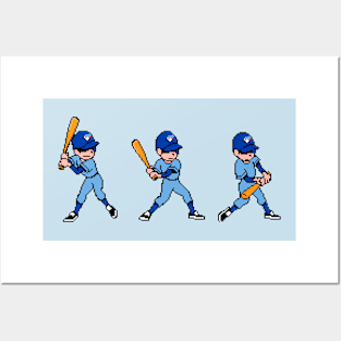 8-Bit Baseball Batter - Toronto Posters and Art